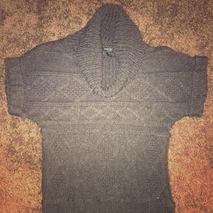 short sleeve knit sweater